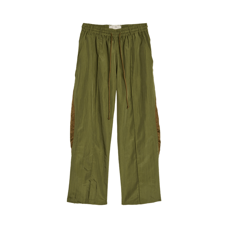 Song for the Mute Nylon Gabardine Teardrop Track Pant "Khaki"