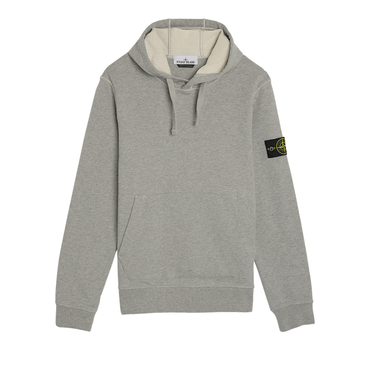 Stone Island Garment Dyed Fleece Hoodie "Melange Grey"