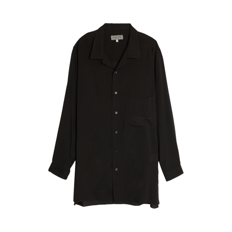 Yohji Yamamoto Pour Homme Open Collar Blouse "Black"