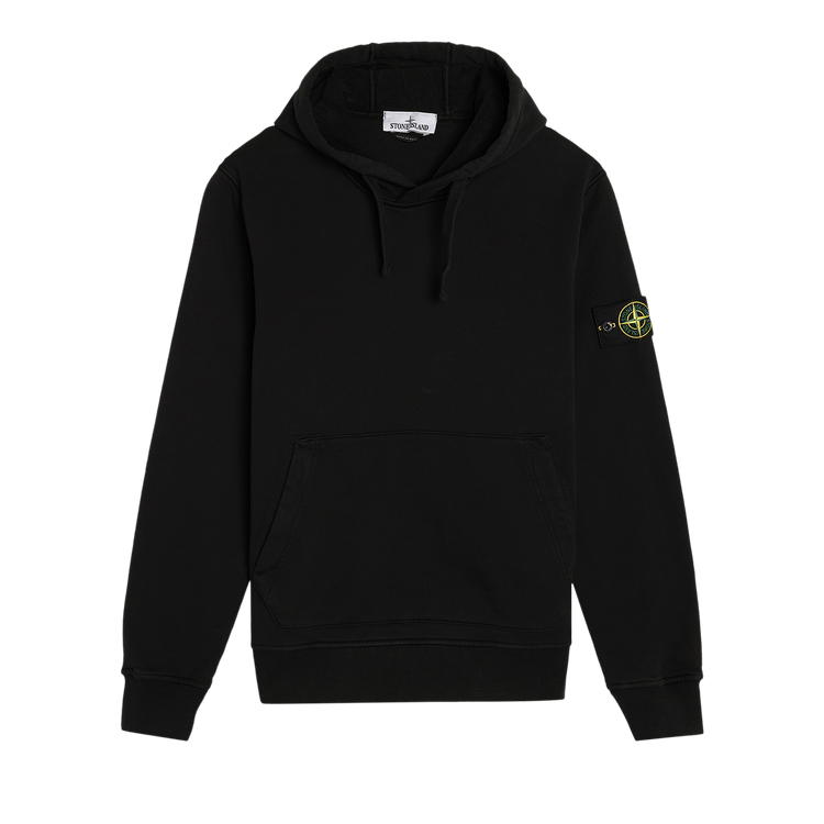 Stone Island Garment Dyed Fleece Hoodie "Black"