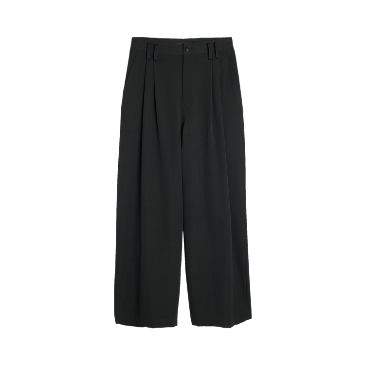 Y's KO-Front Double Tucked Pant 'Black'