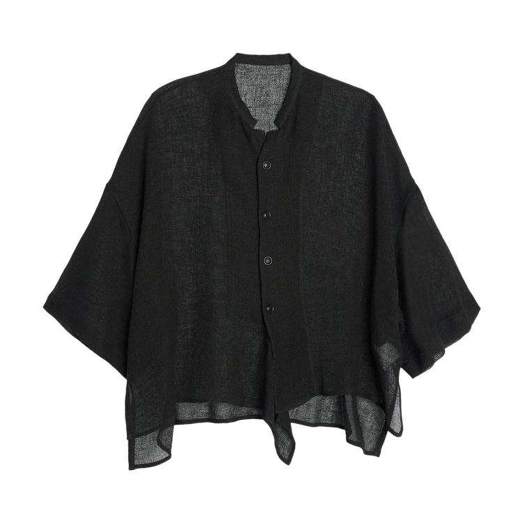 Y's N-Half Sleeve Box Shirt 'Black'