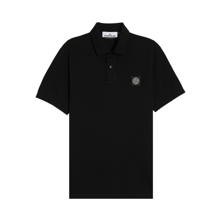 Stone Island Compass Patch Logo Polo "Black"