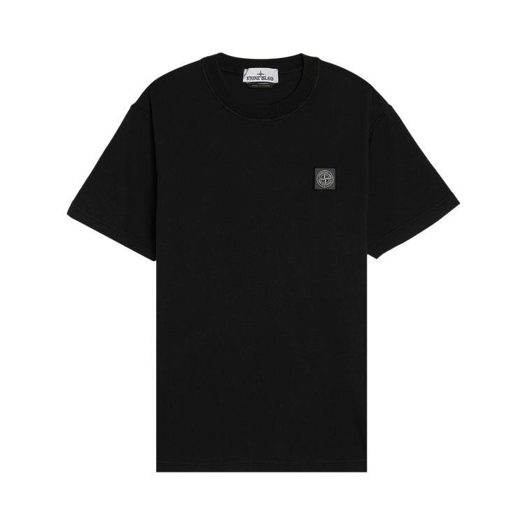 Stone Island Fissato Garment Dyed T-Shirt "Black"