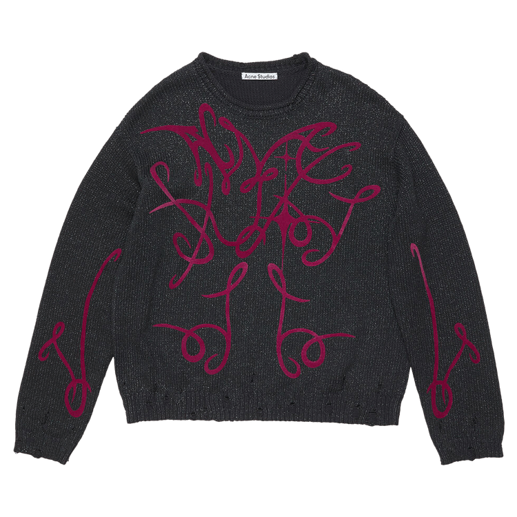 Acne Studios Printed Jumper "Grey/Multicolor"