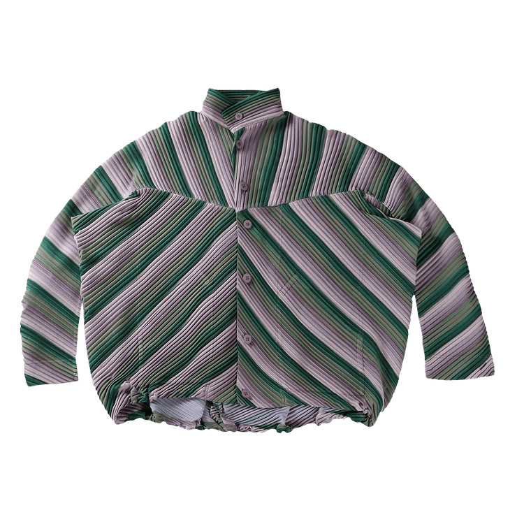 Homme Plissé Issey Miyake RB Stripes 2 Blouson "Green"