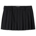 Miu Miu Pleated Pinstripe Mini Skirt "Black"