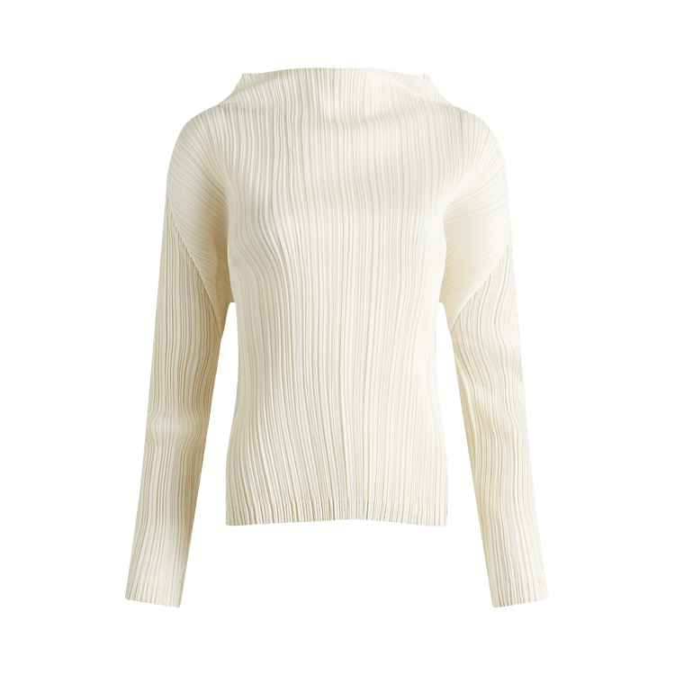Pleats Please Issey Miyake MC December Shirt "Off White"