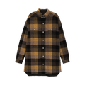 Rick Owens Wool Outershirt "Honey Plaid"