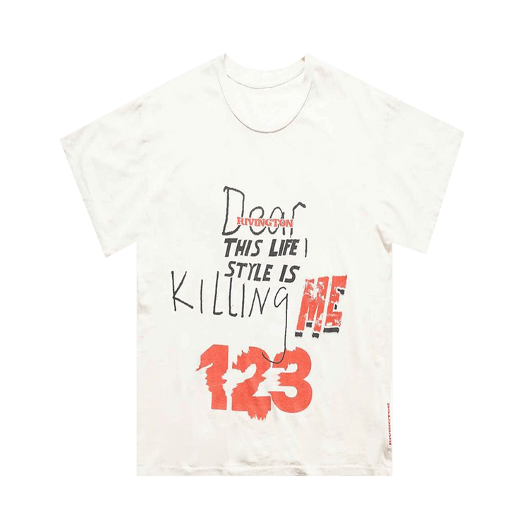 RIVINGTON roi Rebis Killing Me T-Shirt "White"