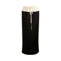 Khaite Chet Skirt "Black/Cream"