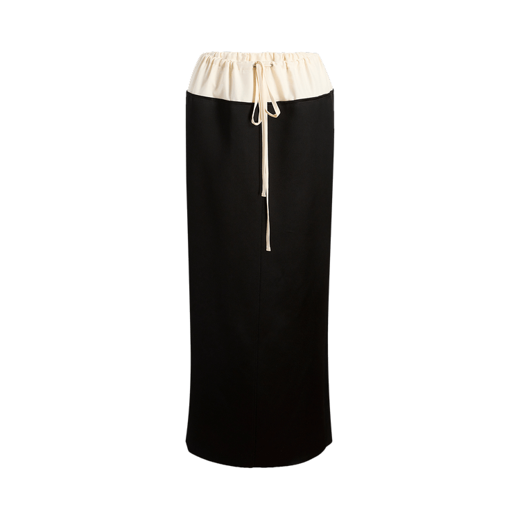 Khaite Chet Skirt "Black/Cream"