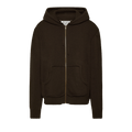 Maison Margiela Zipped Hoodie "Dark Brown"