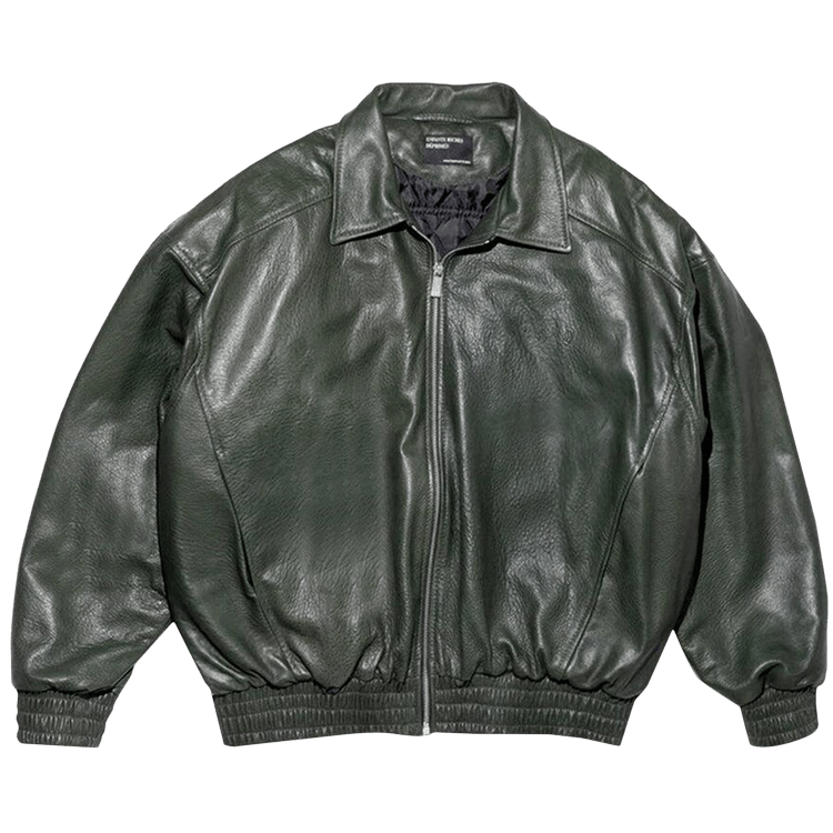 Enfants Riches Déprimés Painter's Wives Leather Library Jacket 'Dark Green'
