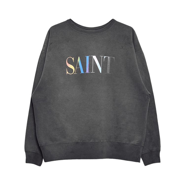 SAINT Mxxxxxx Rainbow Saint Sweatshirt "Black"