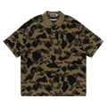BAPE 1st Camo Jacquard Relax Fit Polo Shirt "Green"