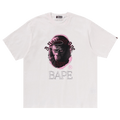 BAPE Garment Dye Rhinestone Ape Head Relaxed Fit Tee "Ivory"