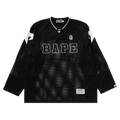 BAPE Line Camo Multilogo Relaxed Fit Football Jersey "Black"