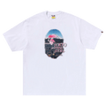 BAPE Cityscape Ape Head Relaxed Fit Tee "White"
