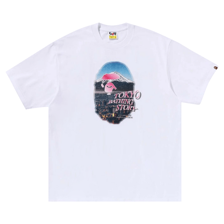 BAPE Cityscape Ape Head Relaxed Fit Tee "White"