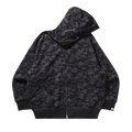 BAPE Camo Fake Print Relaxed Fit Shark Full Zip Hoodie "Black"