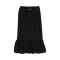 Marine Serre Nylon Midi Bubble Skirt "Black"