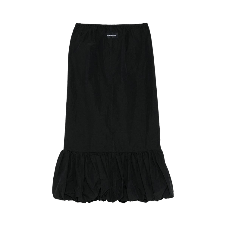 Marine Serre Nylon Midi Bubble Skirt "Black"