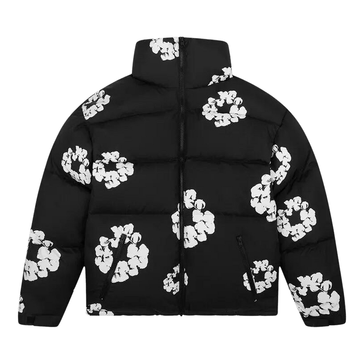 Denim Tears Wreath Puffer Jacket "Black"