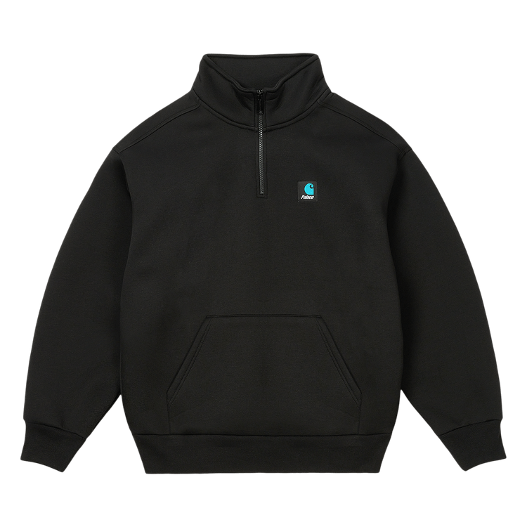 Palace x Carhartt WIP Carlux 1/2 Zip Sweatshirt "Black"