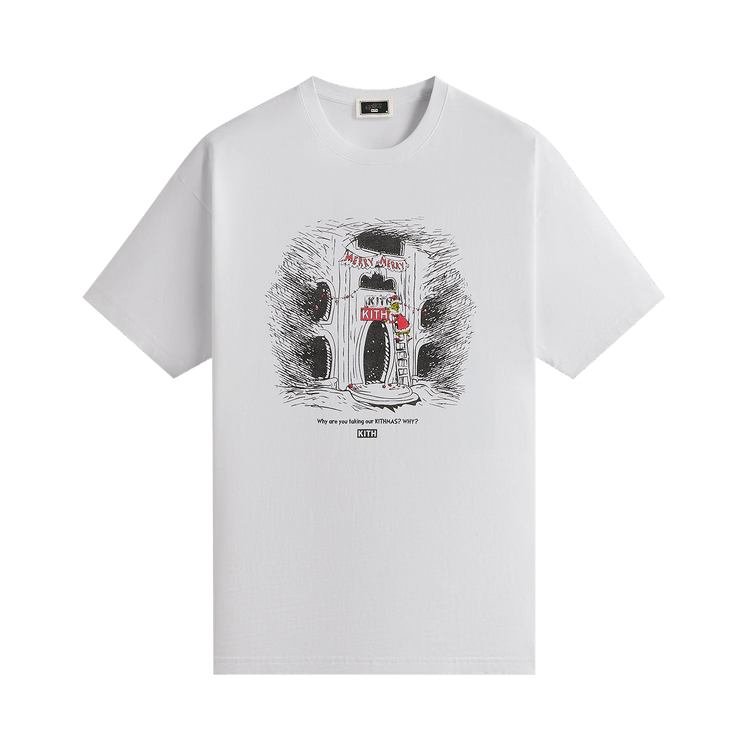 Kith x The Grinch Sign Vintage Tee "White"