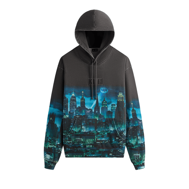 Kith x Batman Gotham Vintage Nelson Hoodie "Black"