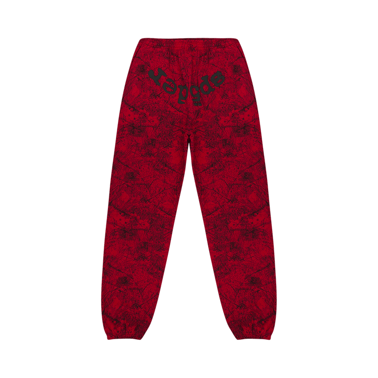 Sp5der OG Tree Camo Sweatpant "Red"