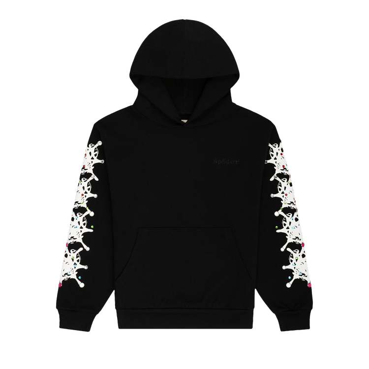 Sp5der Stone Hoodie "Black"