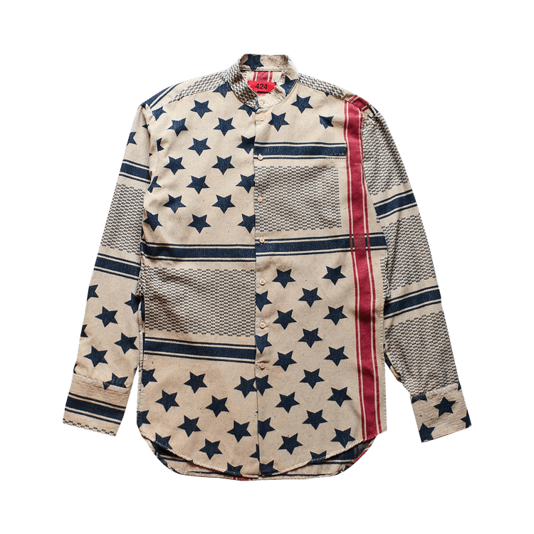 424 American Flag Print Tunic "Multicolor"