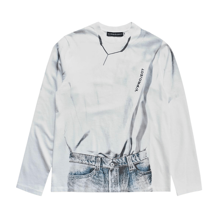 Y/Project Trompe L'Oeil Long-Sleeve T-Shirt 'White'