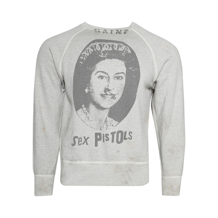 SAINT Mxxxxxx x Sex Pistols Queen Sweatshirt "Grey"