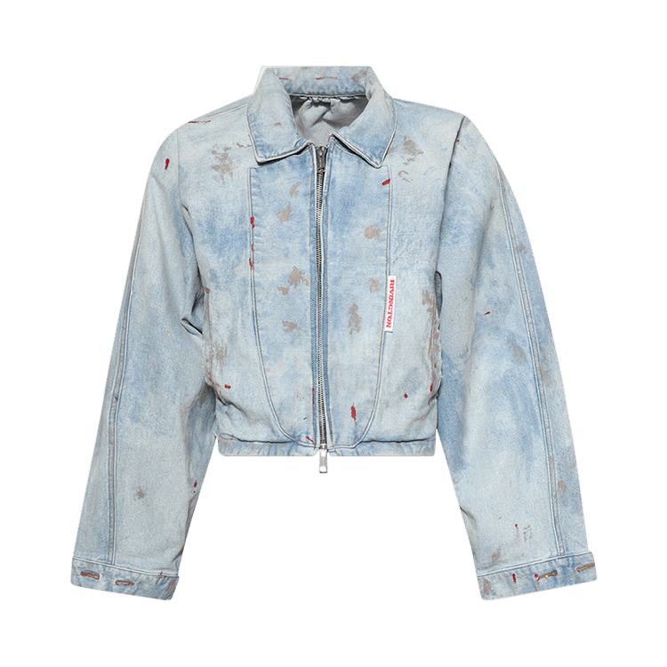 RIVINGTON roi Rebis Painted Rose Trucker 3 Jacket "Indigo"
