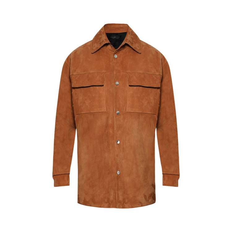 Amiri MA Quad Suede Overshirt "Golden Coast"