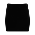Miu Miu Stretch Velvet Mini Skirt "Black"