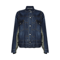 Sacai Denim x Nylon Twill Jacket "Blue"