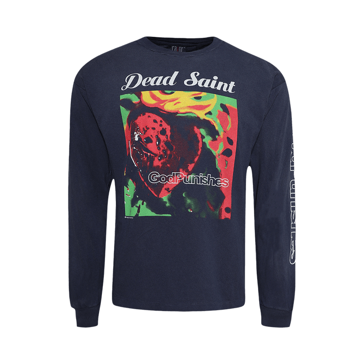 SAINT Mxxxxxx Dead Saint Long-Sleeve Tee "Navy"