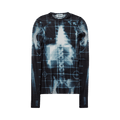 Jean Paul Gaultier Printed Squeletor Mesh Long-Sleeve Top "Black/Navy/Light Blue"