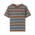 Miu Miu Jersey Striped Tee "Coco/White"
