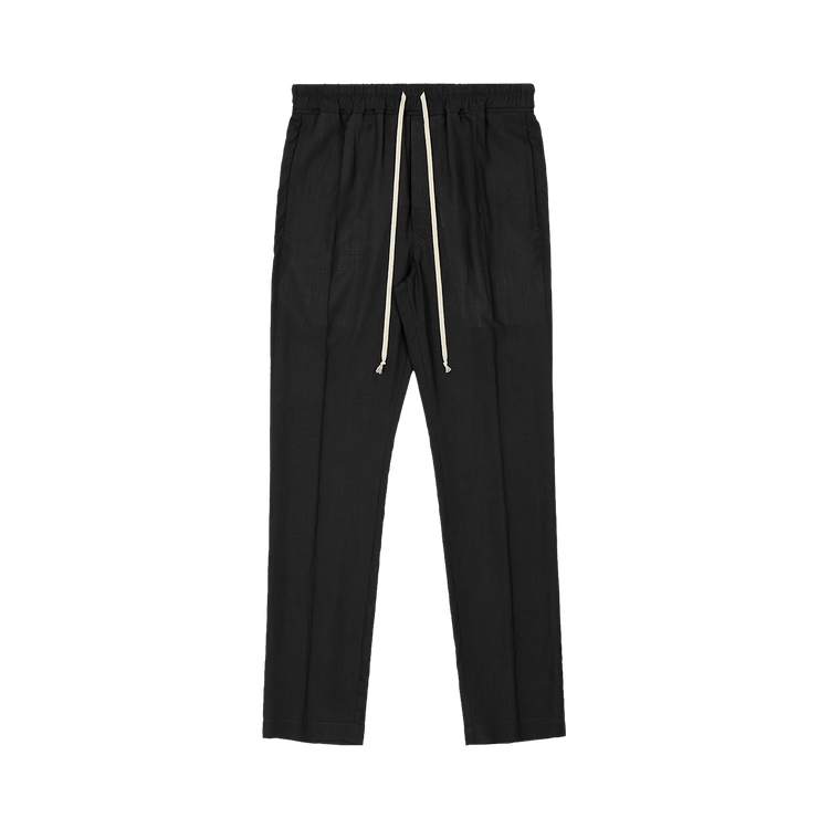 Rick Owens Drawstring Slim Long Pants "Black"