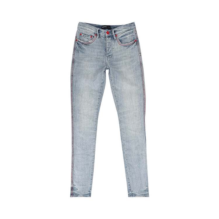 PURPLE BRAND Light Red Pop Jean Skinny Jeans "Indigo"