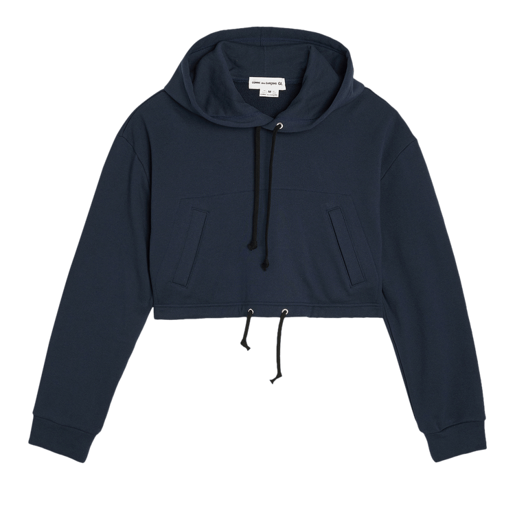 Comme des Garçons Girl Back Pile Hoodie "Navy"