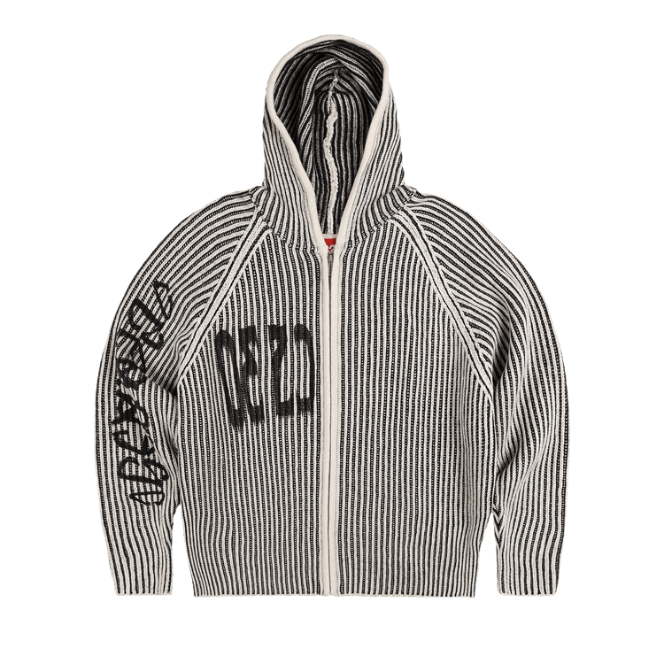 032C Crusader Hoodie "Black/White"