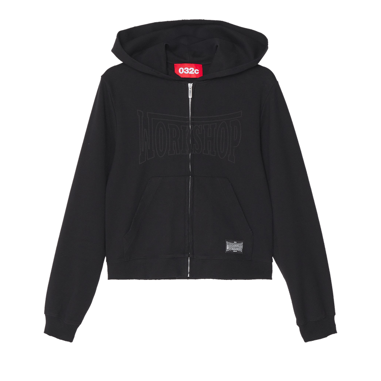 032C Victor Fitted Hoodie "Washed Black"