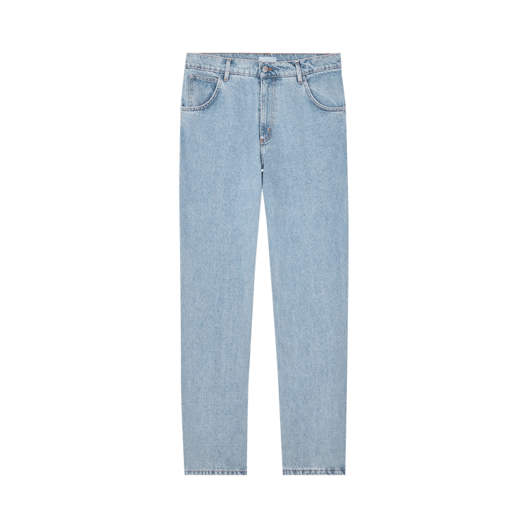 3.PARADIS Bird Embroidered Back Denim Jeans "Blue"