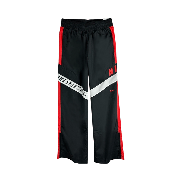 Nike Sportswear High-Waisted Pants "Black/Light Crimson/White"
